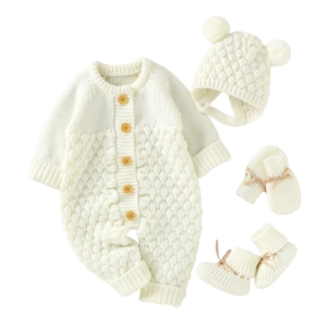 Zestaw Body dla dziecka z czapeczką bucikami i rękawiczkami 3 - 18 M
