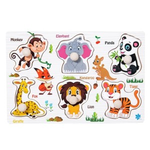 Zabawka Edukacyjna Montessori drewniane puzzle dla dzieci w 1-3 lata