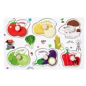 Zabawka Edukacyjna Montessori drewniane puzzle dla dzieci w 1-3 lata