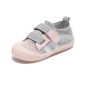Oddychające buty dla dzieci z gumą podeszwą trampki antypoślizgowe