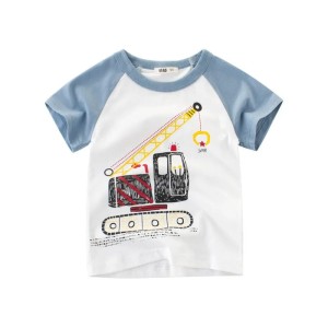 Bawełniana koszulka dla dzieci T-shirt bawełniany dla chłopca
