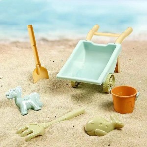 Zestaw zabawek plażowych dla dzieci wiaderko grabki dla dzieci 6 elementów