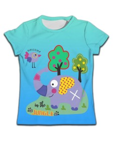 Koszulka na krótki rękaw dla dziewczynek T-shirt dla dzieci 90-160
