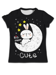 Koszulka na krótki rękaw dla dziewczynek T-shirt dla dzieci 90-160