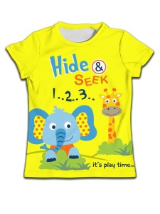 Koszulka na krótki rękaw dla dziewczynek T-shirt dla dzieci 90-160