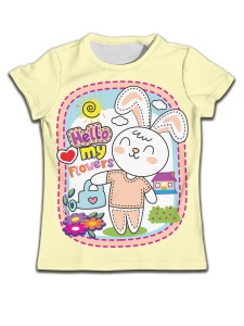 Koszulka na krótki rękaw dla dziewczynek T-shirt dla dzieci 90-160