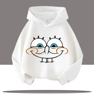 Dziecięca bluza z kapturem z nadrukiem SpongeBob Kanciastoporty Unisex