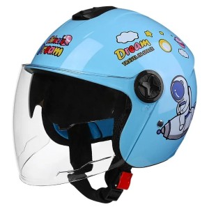Kask Dziecięcy Zimowy Otwarty Wiatroodporny 