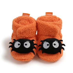 Dziecięce Miękkie Botki Kapcie na Halloween Jesień Zima Unisex 0-18M
