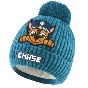 Czapka Zimowa Dziecięca Psi Patrol Chase Marshall Skye, Z Pomponem 