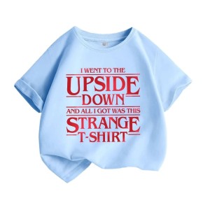 Koszulka dziecięca Stranger Style „Upside Down” – nadruk retro