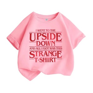 Koszulka dziecięca Stranger Style „Upside Down” – nadruk retro
