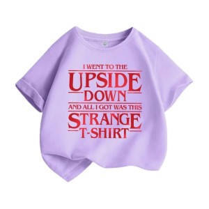 Koszulka dziecięca Stranger Style „Upside Down” – nadruk retro