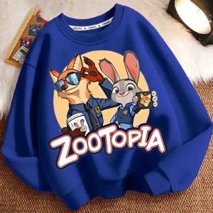 Bluza Dziecięca w Stylu Zwierzogród – Bawełniana Bluza dla Dzieci 4–12 lat