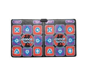 Interaktywna Mata do Tańca do TV i PC Podwójna – 200 Gier + 179 Utworów + 2 Kontrolery XXL 164x93 cm