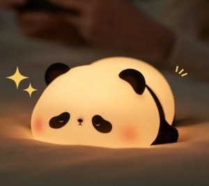 Lampka silikonowa  LED panda dla dzieci  